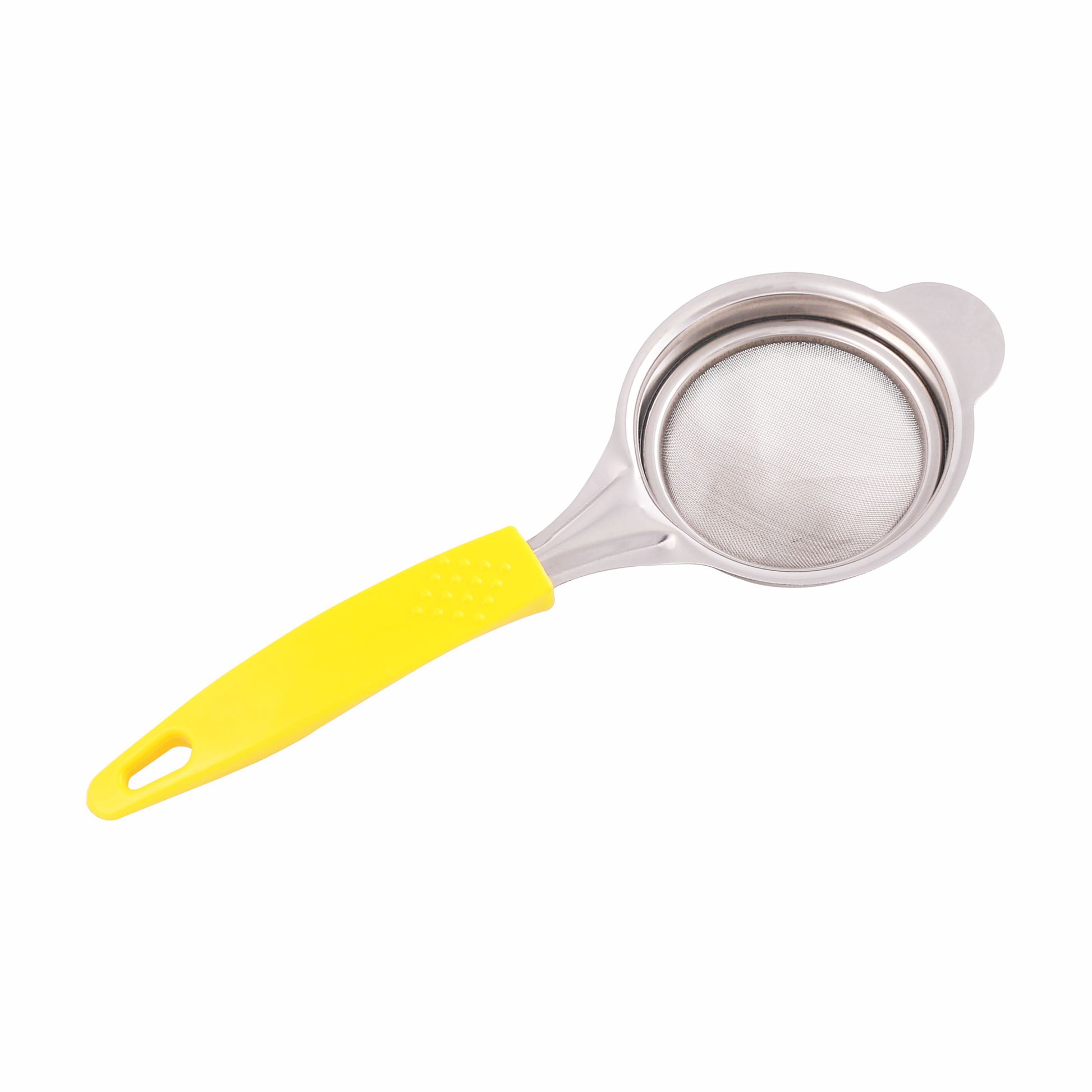 Classy Touch - Tea Strainer Stainless Steel Double Mesh Tea Strainer (Small) Yellow - Ghar Sajawat