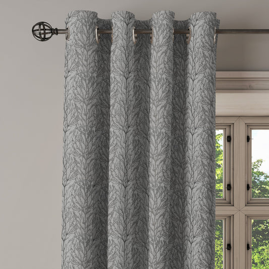 Curtain Street - Solaris Tree Bush Curtain (00113-V2-016) Grey