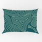 Dark Green Abstract Print Pure Cotton Single Bedsheet with 1 Pillow Cover