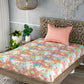 Multicolor Floral Print Single Bedsheet with 1 Pillow Cover