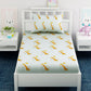 Kids Giraffe Printed 100% Cotton Single Bedsheet Set