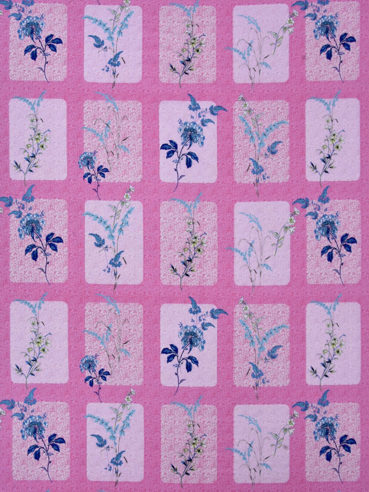 Pink Floral Print 100% cotton Bedsheet