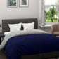 Blue & White Microfiber Double comforter for Mild Winter