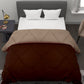 Brown & Beige Microfiber Double comforter for Mild Winter