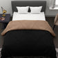 Black & Beige Microfiber Double comforter for Mild Winter