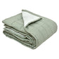Green Cambric Cotton Reversible Dohar -  Single