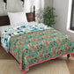 Blue & Beige Color Ethnic Motifs AC Room 120 GSM Single Bed Dohar