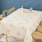 Floral Print Beige Table Cover