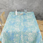 Floral Print Blue Table Cover