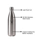 Eagle - Primo Silver Thermosteel Bottle 1000ML Silver - Ghar Sajawat