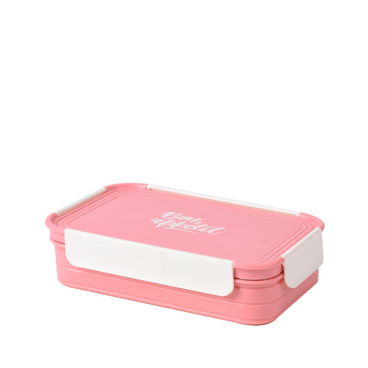 Flair - Trendy Medium Stainless Steel Lunch Box 1Pcs (700ML) Pink - Ghar Sajawat