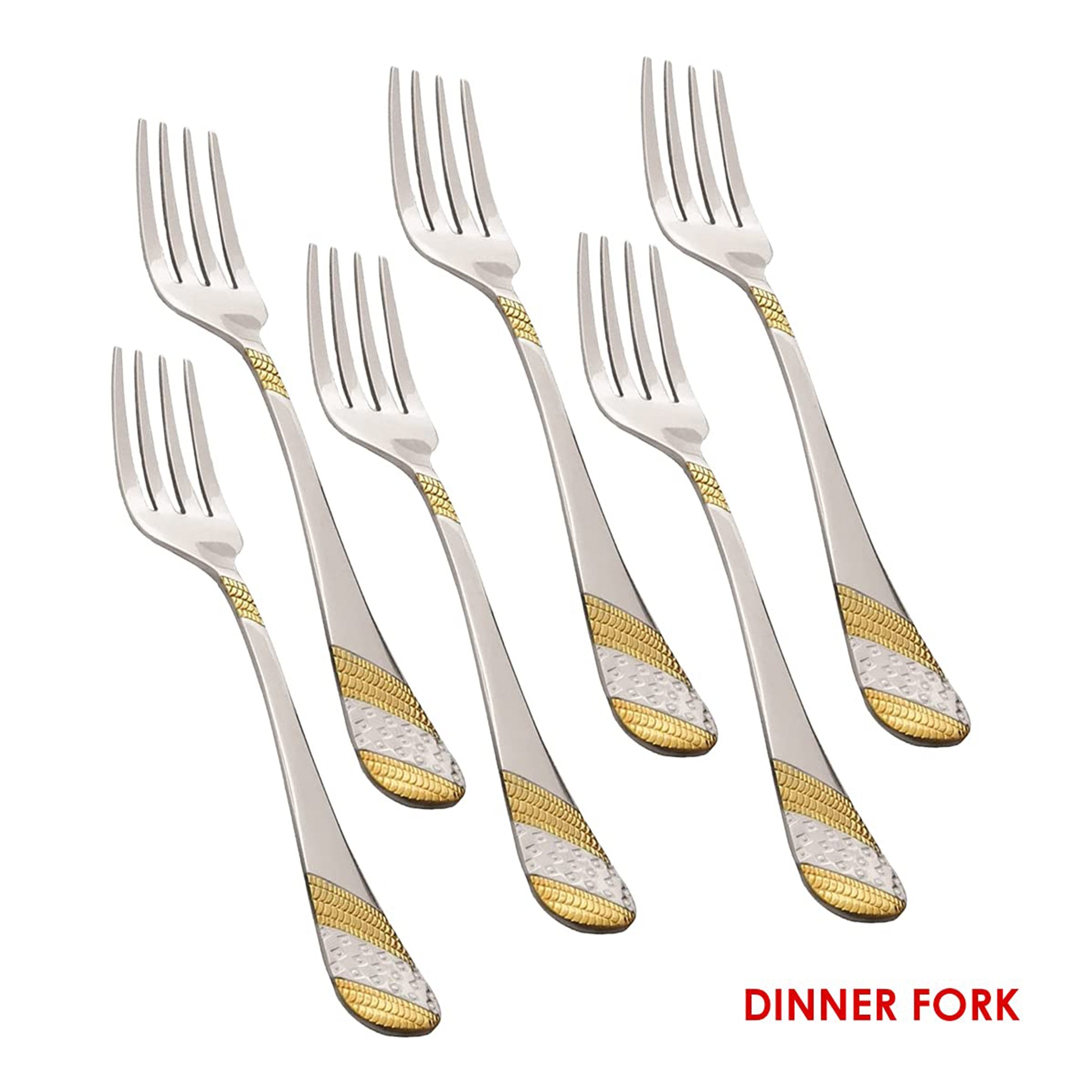 Fns - Imperio Hanging Set With Baby Spoon Set Of 24Pcs Gold - Ghar Sajawat