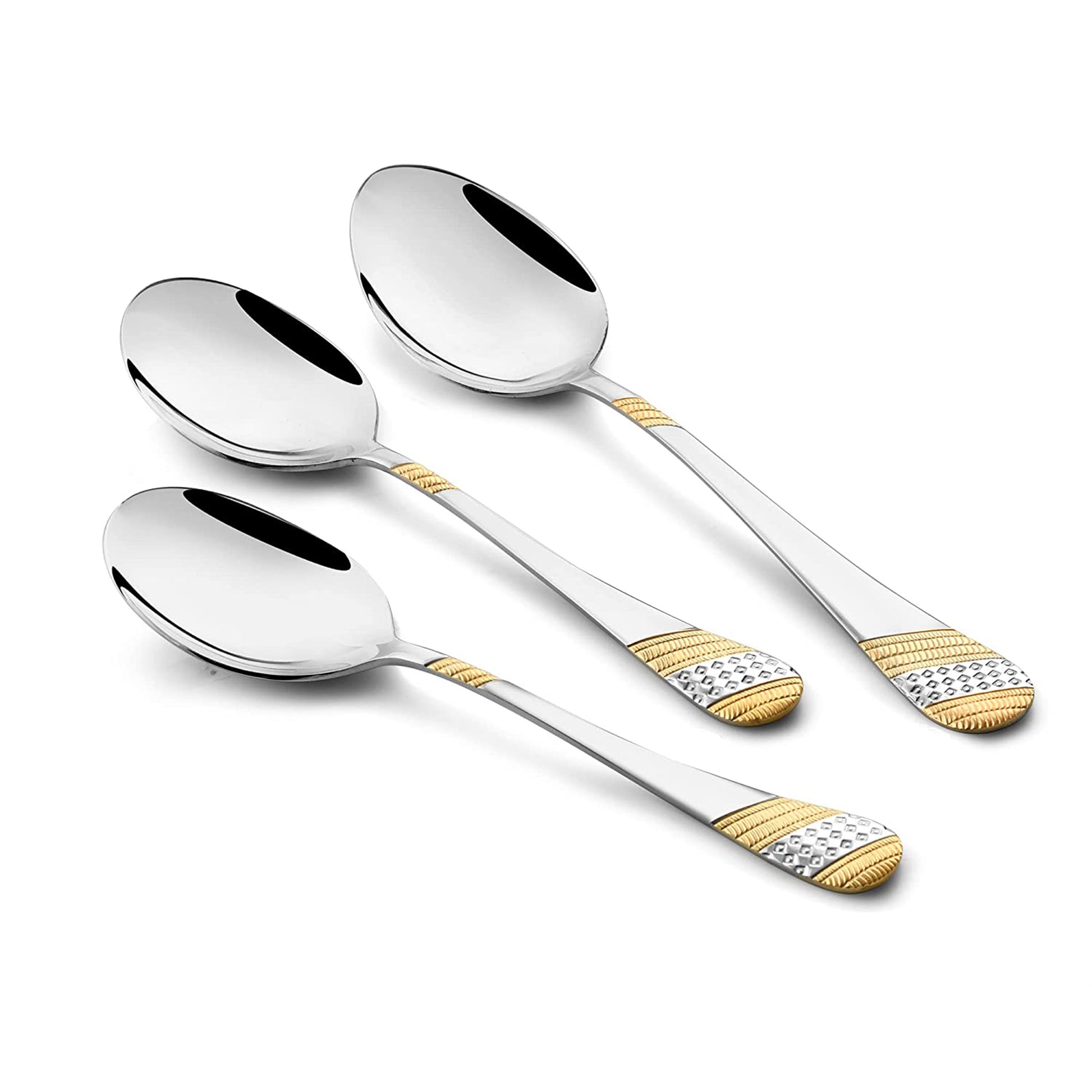 Fns - Imperio Serving Spoon Set Of 6Pcs Gold - Ghar Sajawat