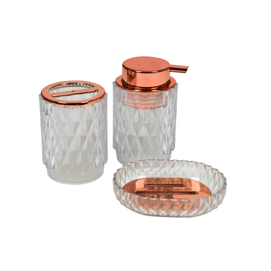 Jaypee Plus - Moondrops BPA Free Vergin Plastic Hygiene Set Of 3Pcs Transparent - Ghar Sajawat