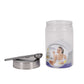 Jimit - One Plus BPA Free Plastic Storage Jar With Stainless Steel Lid Set Of 3Pcs (1.5 Ltr) Transparent - Ghar Sajawat