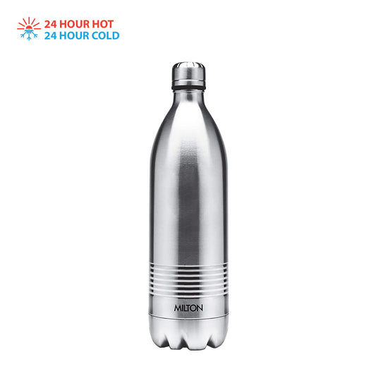 Milton - Duo Dlx Thermosteel Bottle 1000ML Silver - Ghar Sajawat