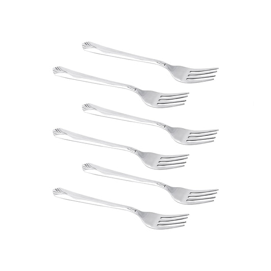 Montavo - Divine Baby Fork Set Of 6Pcs Silver - Ghar Sajawat