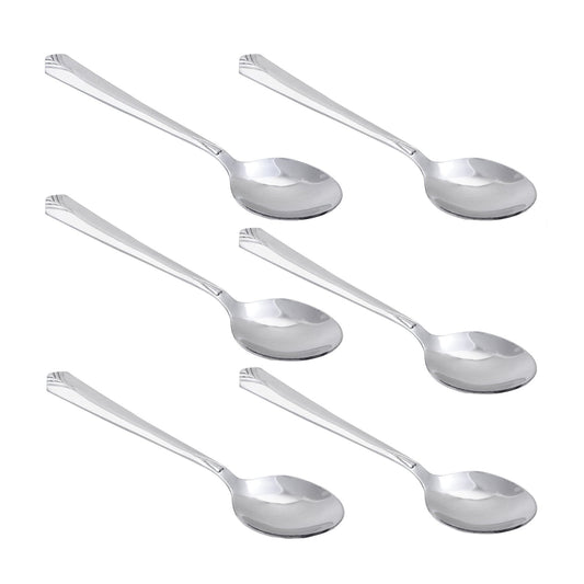 Montavo - Divine Baby Spoon Set Of 6Pcs Silver - Ghar Sajawat