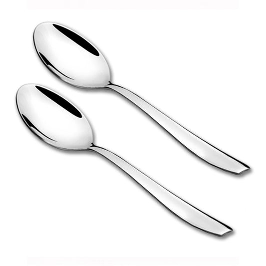 Montavo - Rio Serving Spoon Set Of 2Pcs Silver - Ghar Sajawat