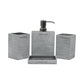 Obsessions - Alvina Liquid Soap Despenser Set Of 4Pcs (4008) Concrete - Ghar Sajawat