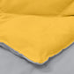 Yellow & Grey Microfiber Double comforter for Mild Winter
