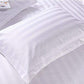 EVER HOME Cotton Satin Striped Plain Bedsheet for Single Bed