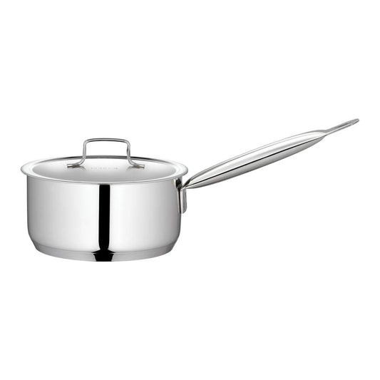 Borosil - Cookfresh Sauce Pan Bottom TriPly Stainless Steel 16 Cm - 1.6 Ltr Silver - Ghar Sajawat