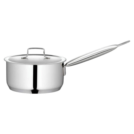 Borosil - Cookfresh Sauce Pan Bottom TriPly Stainless Steel 18 Cm - 2.2 Ltr Silver - Ghar Sajawat