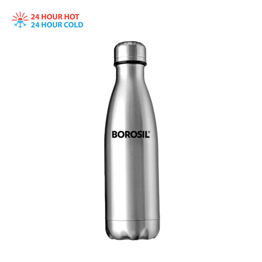 Borosil - Hydra Bolt Thermosteel Bottle 1000ML Silver - Ghar Sajawat