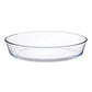 Borosil - Oval Dish Microwave Safe Borosilicate Glass 2.2 Ltr Transparent - Ghar Sajawat