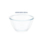 Borosil - Plastic Lid Mixing Bowl Microwave Safe Glass 0.5 Ltr Transparent - Ghar Sajawat