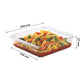 Borosil - Square Dish Microwave Safe Borosilicate Glass 1.6 ltr Transparent - Ghar Sajawat