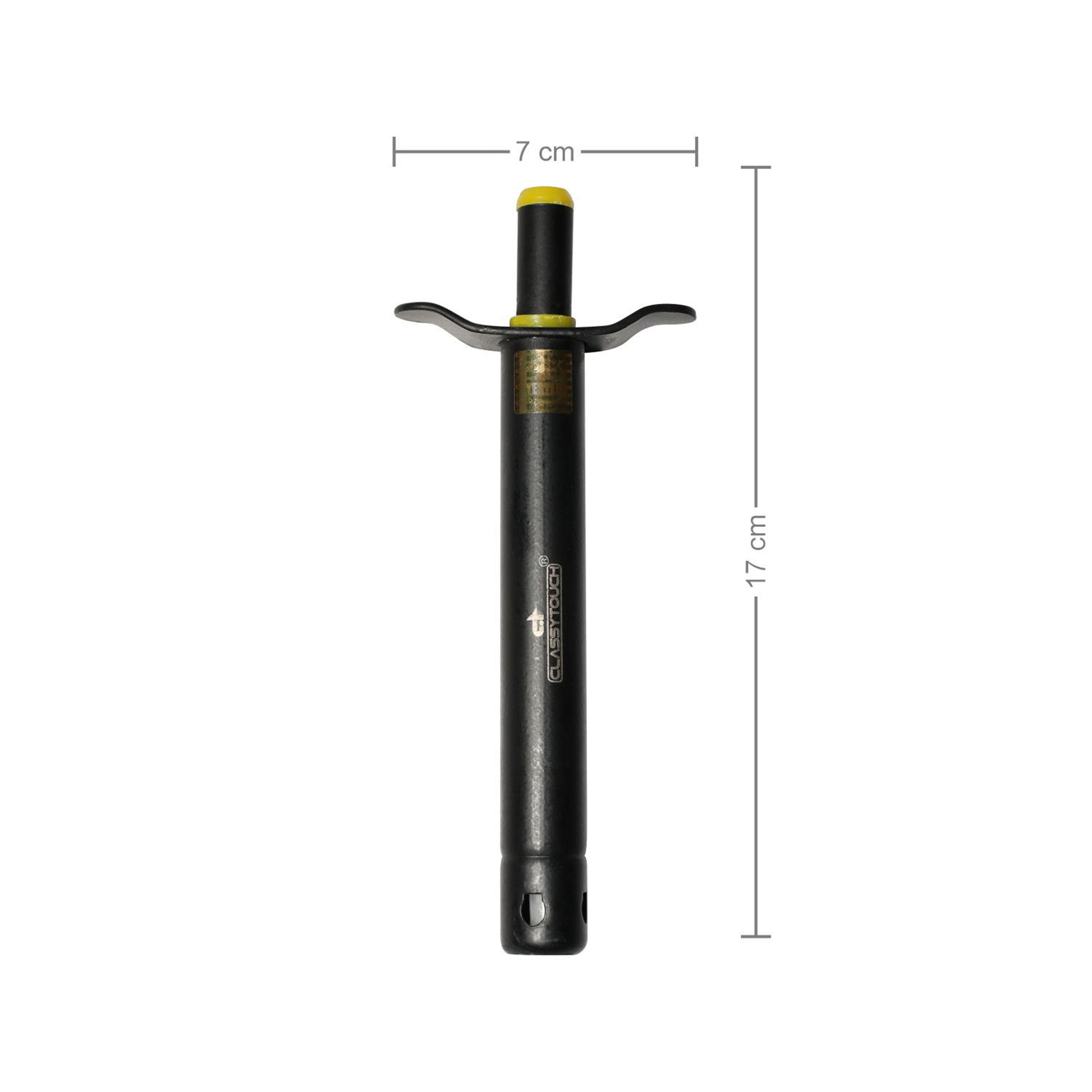 Classy Touch - Black Beauty Gas Lighter Metal Lighters for Gas Stoves, Restaurants & Kitchen Black - Ghar Sajawat