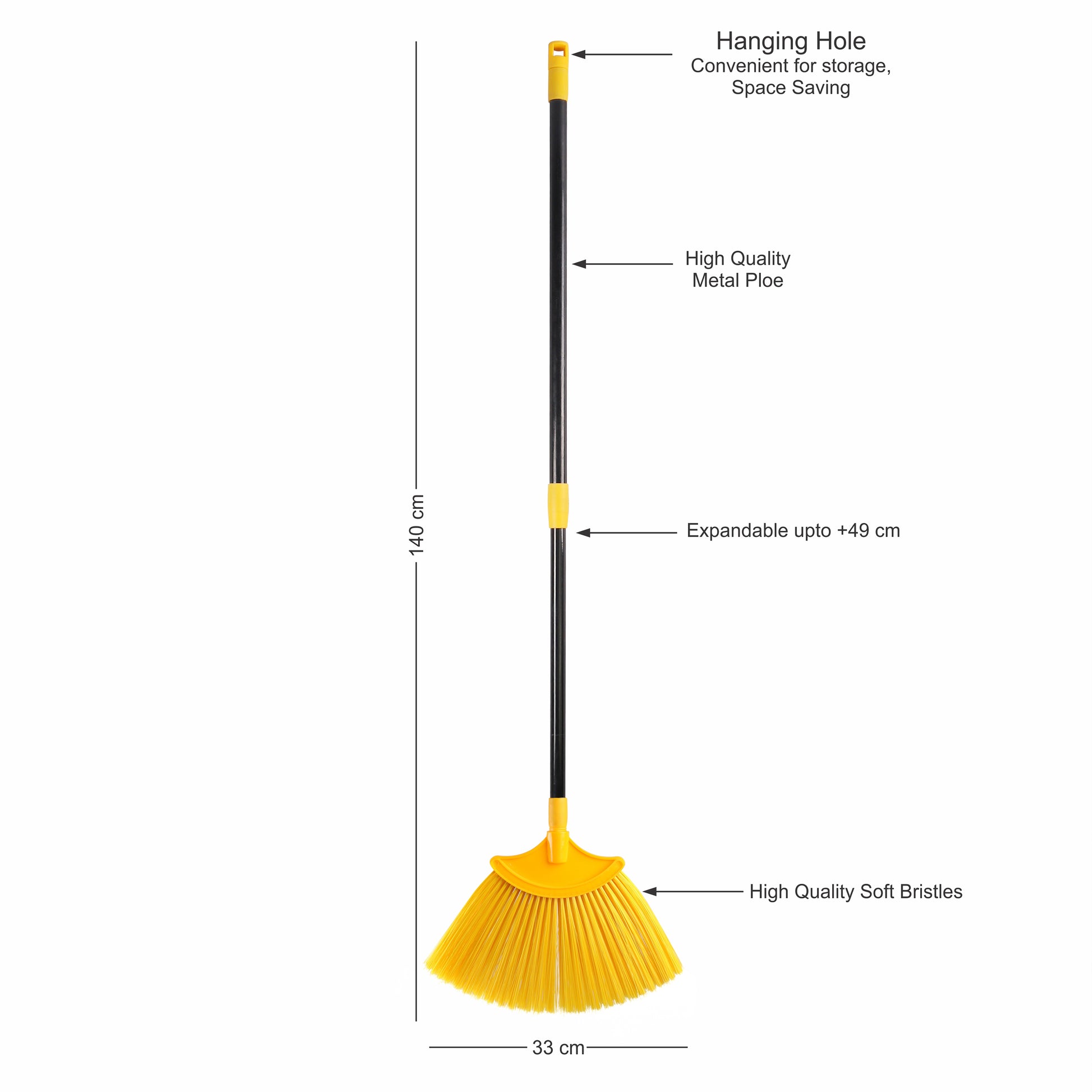 Classy Touch - Ceiling Broom Ct-0606 Yellow - Ghar Sajawat