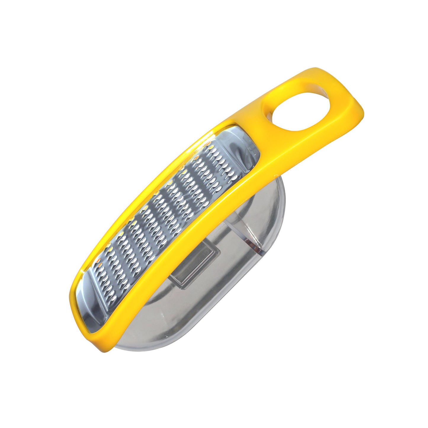 Classy Touch - Grater Stainless Steel With ABS Plastic Handel Grater Yellow - Ghar Sajawat