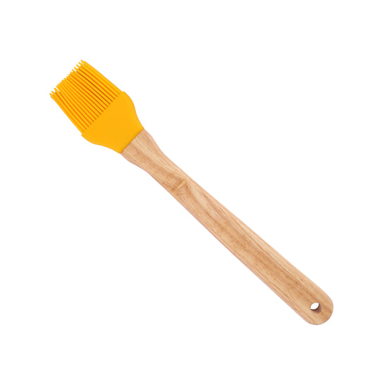 Classy Touch - Silicone Basting Brush With Wood Handle Wooden - Ghar Sajawat