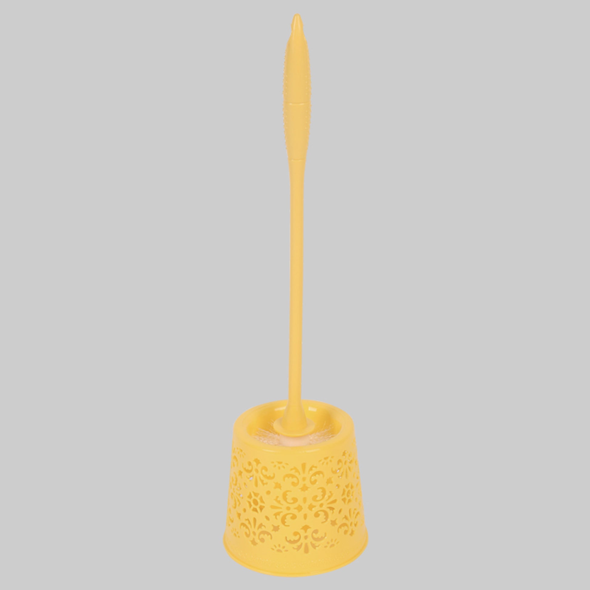 Classy Touch - Toilet Brush With Holder(Ct-0128) Yellow - Ghar Sajawat