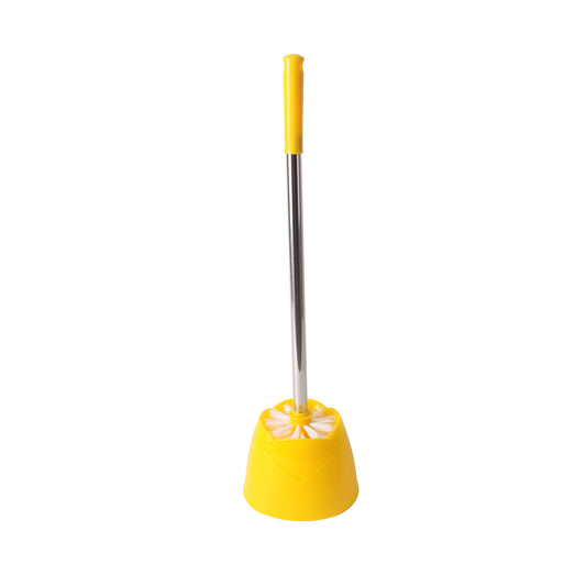 Classy Touch - Toilet Brush With Holder(Ct-0157) Yellow - Ghar Sajawat