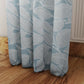 Curtain Street - Artistick Leaf Curtain (00001-004) Sky Blue