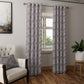 Curtain Street - Athena Leaf Curtain (00101-006) Light Grey