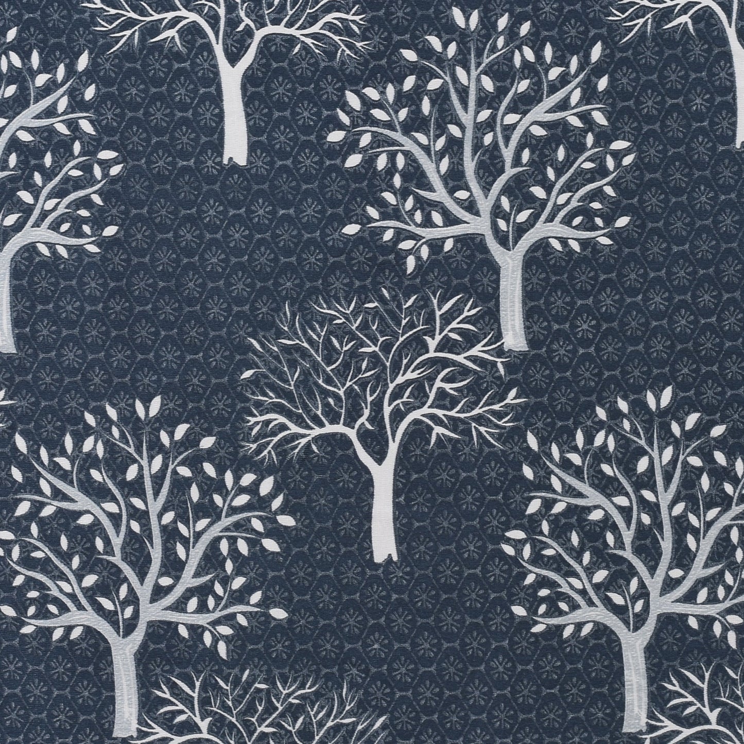 Curtain Street - Heavy Damask Tree Curtain (815-05) Grey