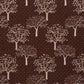 Curtain Street - Heavy Print Damask Tree Curtain (00101) Coffee