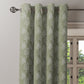 Curtain Street - Merino Damask Tree Curtain (1101) Olive