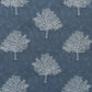 Curtain Street - Radiance Damask Tree Curtain (00101-006) Blue