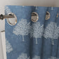 Curtain Street - Radiance Damask Tree Curtain (00101-006) Blue