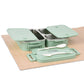 Dubblin - Duplex Stainless Steel Lunch Box Set Of 2Pcs (1400ML) Green - Ghar Sajawat