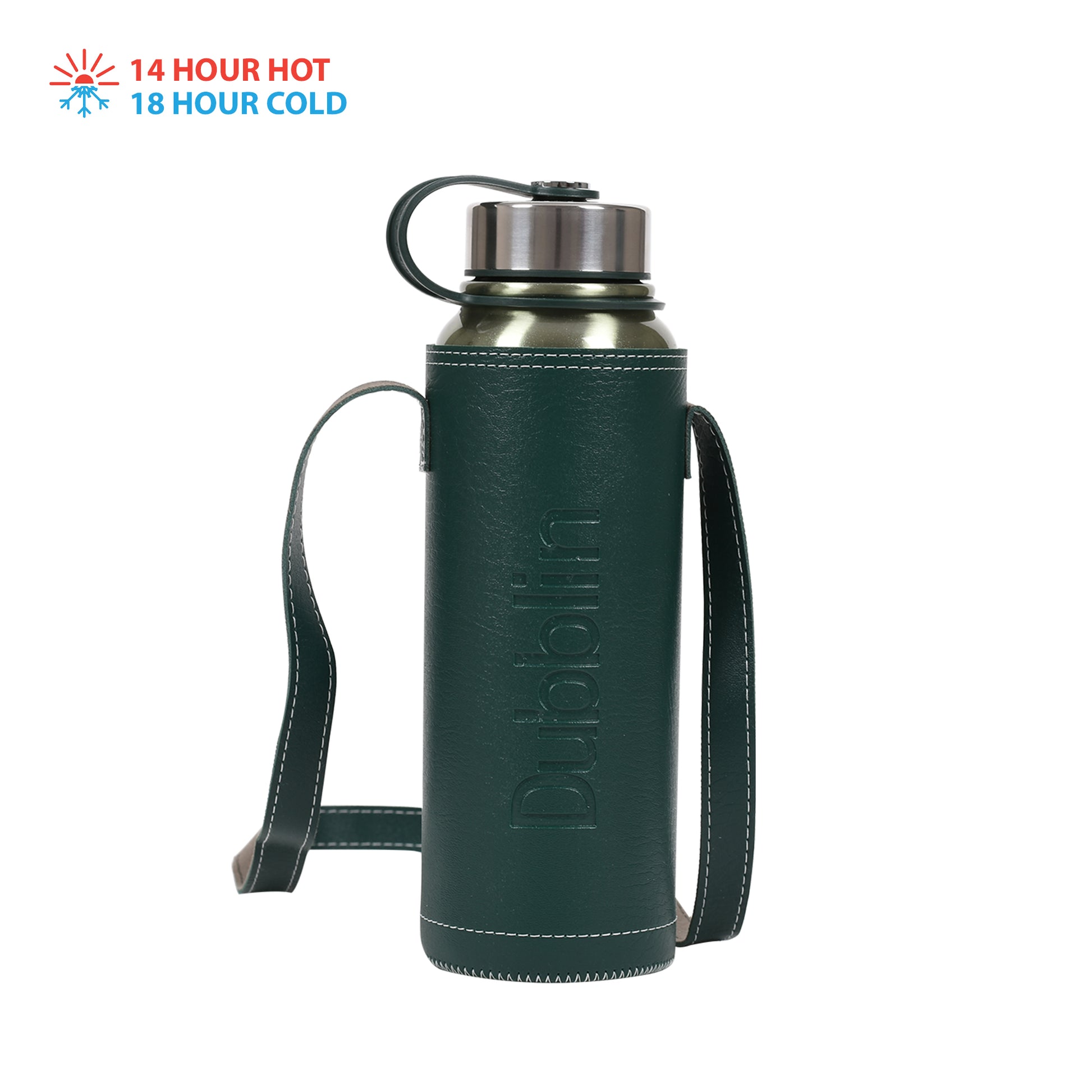 Dubblin - Turbo Thermosteel Bottle 1100ML Green - Ghar Sajawat