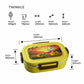 Dubblin - Twinkle Stainless Steel Lunch Box 1Pcs (1Pcs-750ML) Yellow Five Little Monkeys - Ghar Sajawat