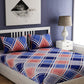 Blue Geometric Print 100% cotton Bedsheet