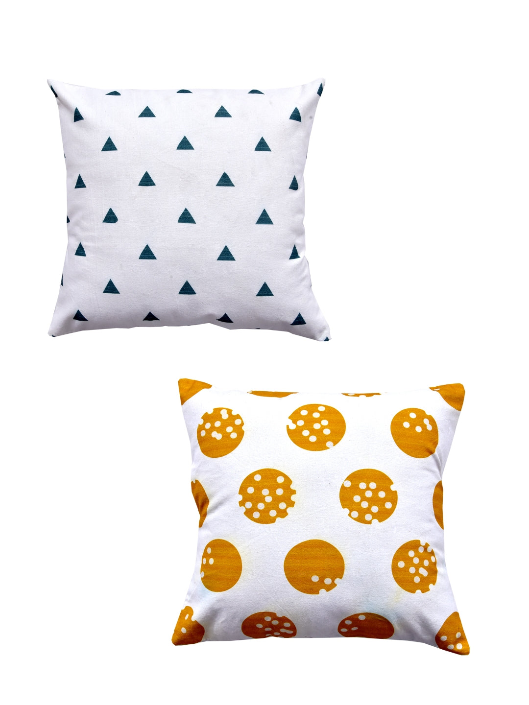 Geometric Print Set of 2 Cushion Cover